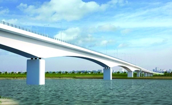 Hạn chế GT - Thi công xây dựng cầu La Tiến (km48+00 s.Luộc)